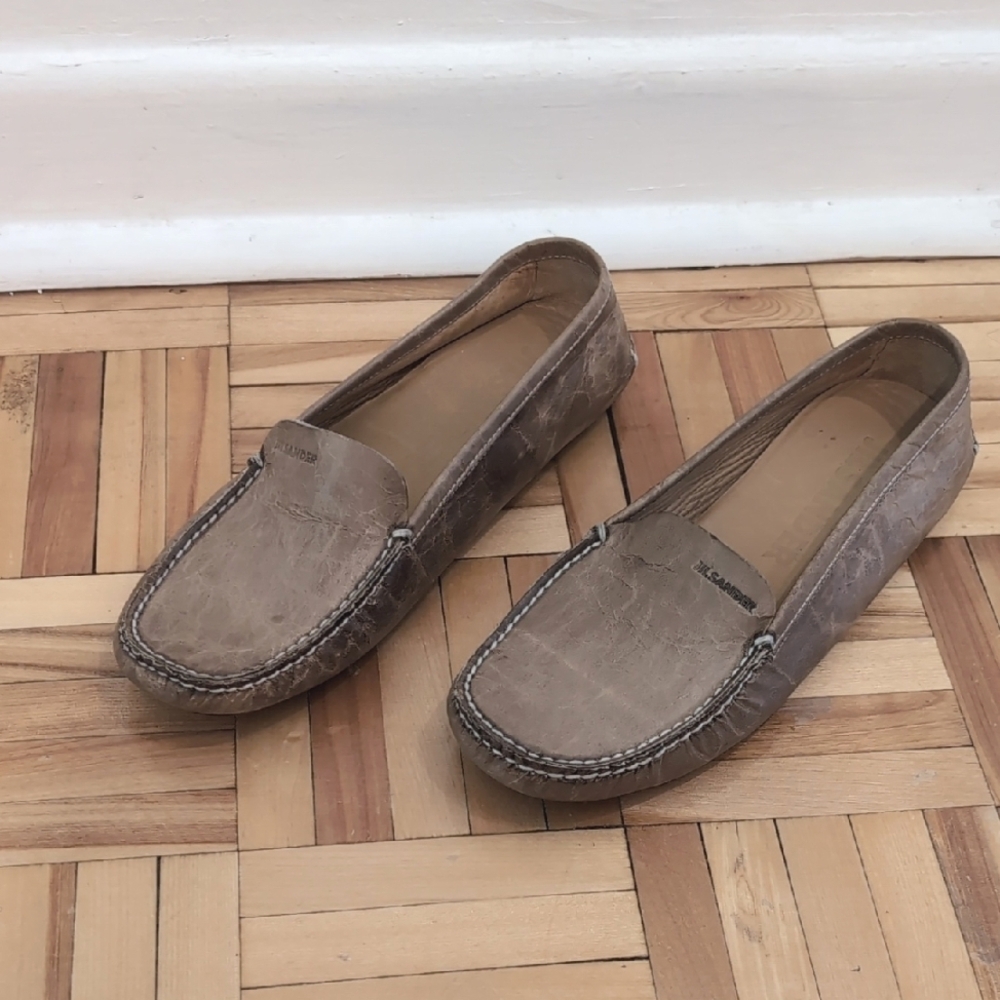 Jil Sander Leather Loafers Size 35.5